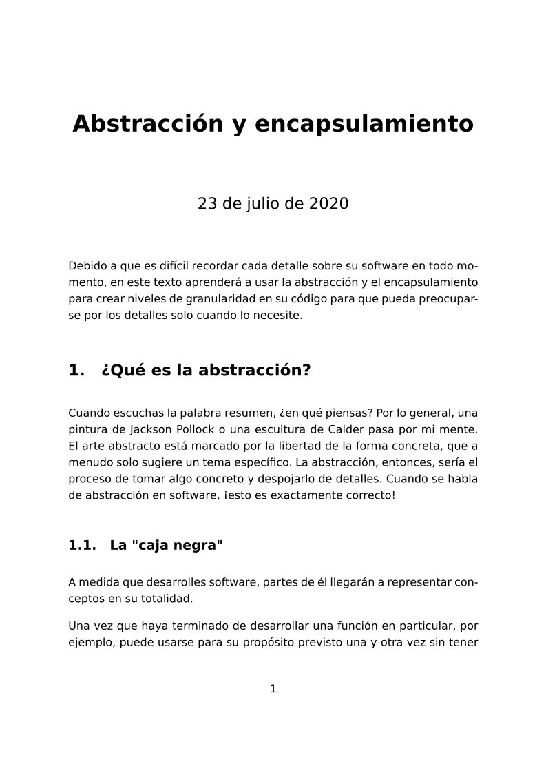 Imágen de pdf Abstracción y encapsulamiento